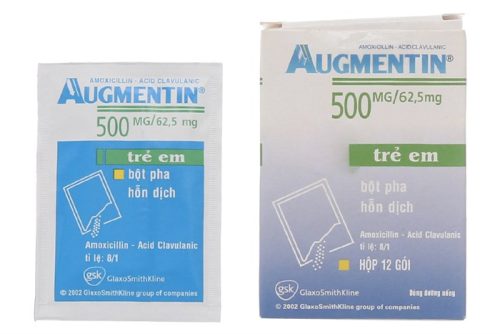 Augmentin 500mg hộp 12 gói GSK