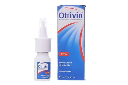 Otrivin Xylometazoline hydrochloride 0.1% xịt lọ 10ml Thụy Sĩ