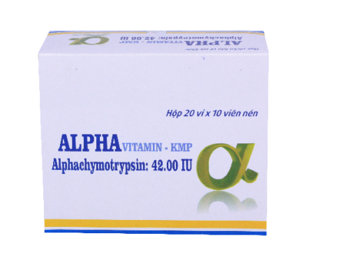 Alphasin KMP hộp 20 vỉ x 10 viên nén Khánh Minh