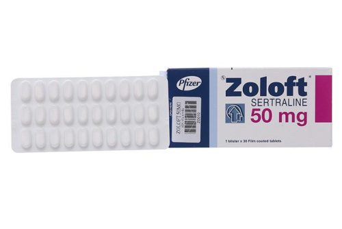 Zoloft Sertraline 50mg hộp 3 vỉ x 10 viên nén bao phim Pfizer