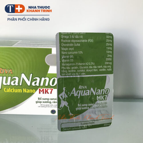 Riva Aqua Nano MK7 - bổ sung Canxi chính hãng (hộp 30 viên) - Hình ảnh 3