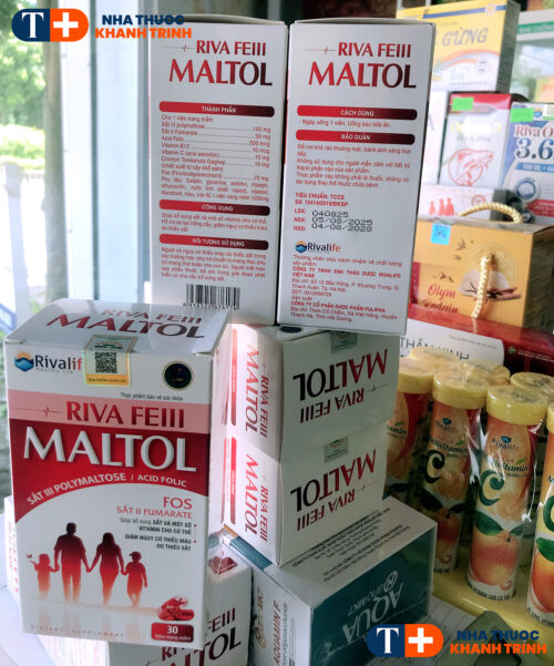 Viên bổ máu RIVA FE III MALTOL - bổ sung đủ sắt và Folic cho cơ thể (lọ 30 viên) - Hình ảnh 3