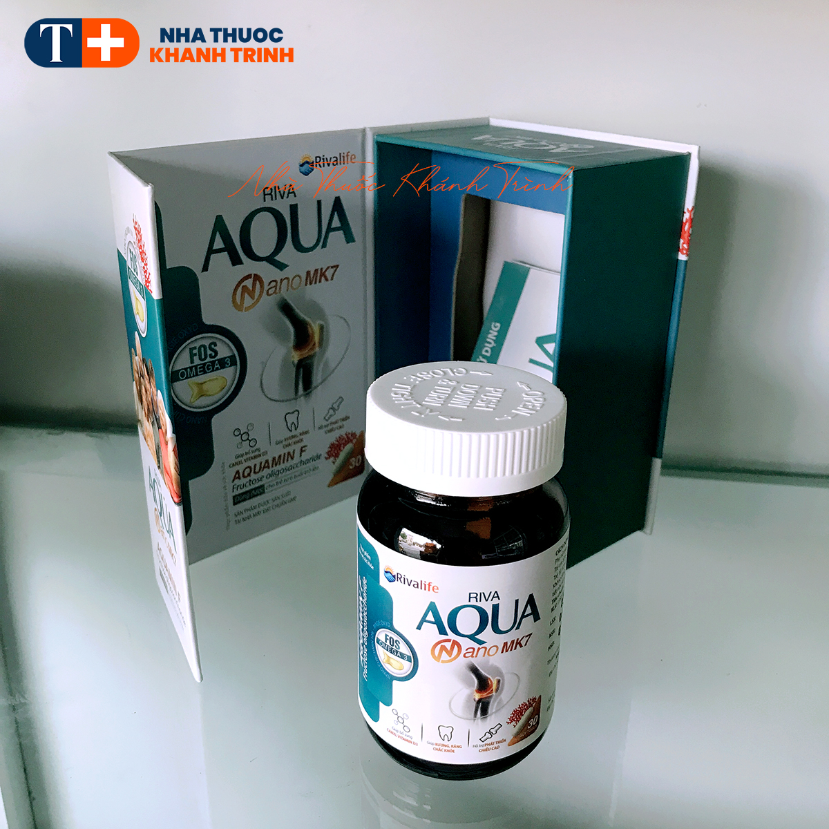 Riva Aqua Nano Mk7 - bổ sung Canxi hiệu quả cho bà bầu, mẹ cho con bú, thanh thiếu niên (lọ 30 viên) - Hình ảnh 7