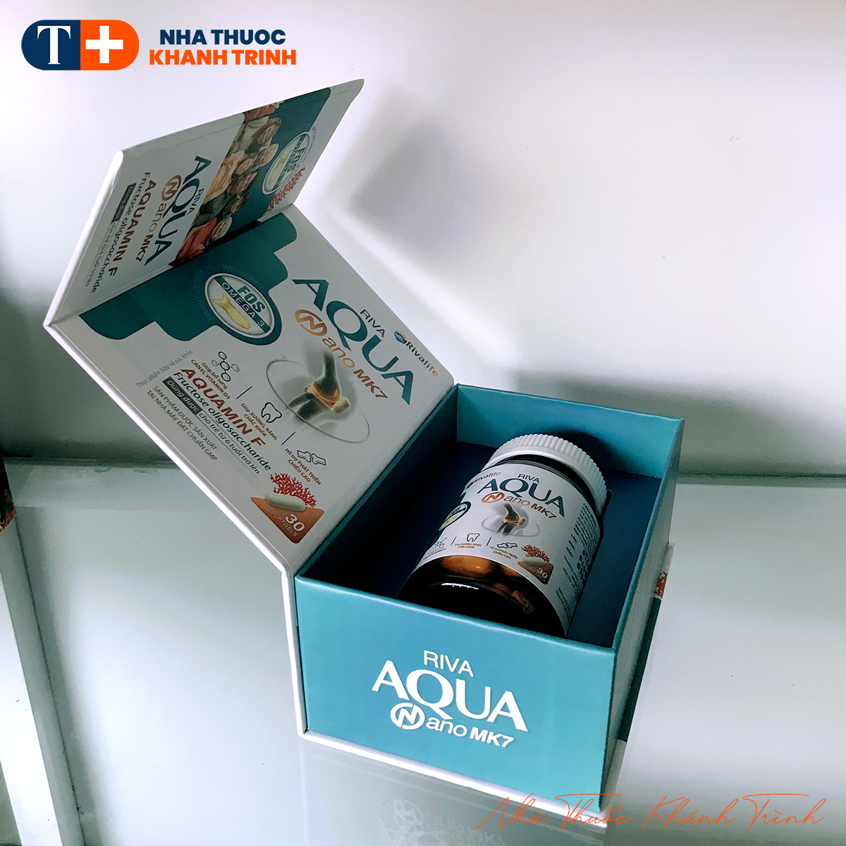 Riva Aqua Nano Mk7 - bổ sung Canxi hiệu quả cho bà bầu, mẹ cho con bú, thanh thiếu niên (lọ 30 viên) - Hình ảnh 6