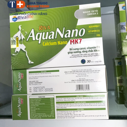 Riva Aqua Nano MK7 - bổ sung Canxi chính hãng (hộp 30 viên) - Hình ảnh 4