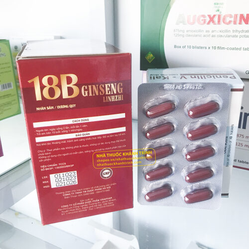 Viên tăng đề kháng 18B Vinaphar - nhân sâm, vitamin 3B - hộp 100 viên - Hình ảnh 4