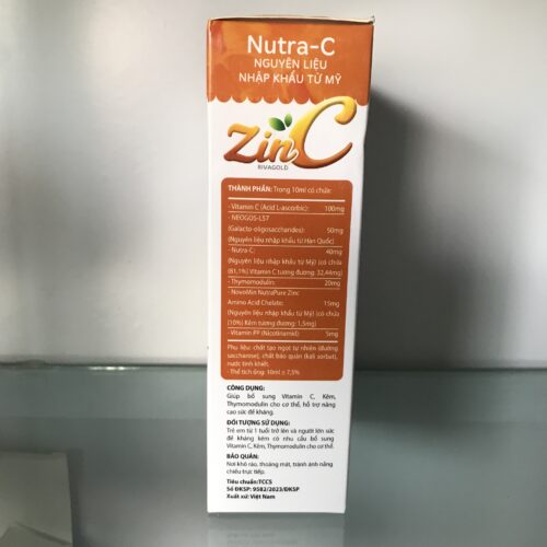 Siro Zinc RivaGold - tăng cường đề kháng cho trẻ em (hộp 20 ống) - Hình ảnh 3