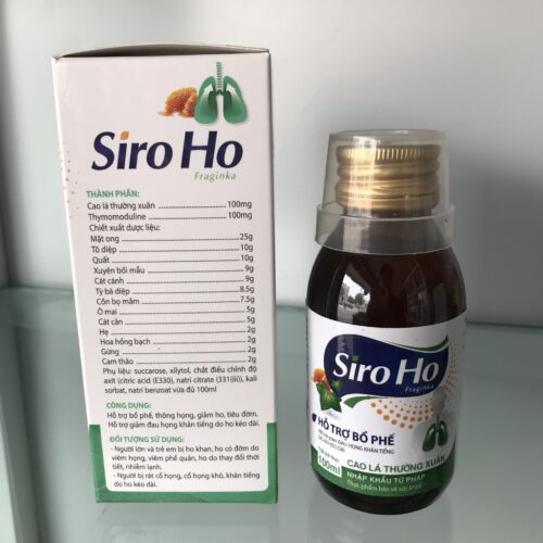 Siro ho thảo dược FRAGINKA – giảm ho khan, ho đờm kéo dài (100ml) - Hình ảnh 4
