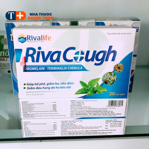 Viên ngậm ho thảo dược Riva Cough – hỗ trợ bổ phế, giảm ho, đau rát họng – hộp 20 viên - Hình ảnh 2