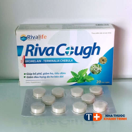 Viên ngậm ho thảo dược Riva Cough – hỗ trợ bổ phế, giảm ho, đau rát họng – hộp 20 viên - Hình ảnh 3
