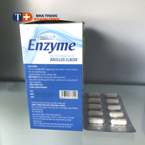 Men vi sinh dạng viên FRATALBIO Enzyme - hộp 80 viên - Hình ảnh 4