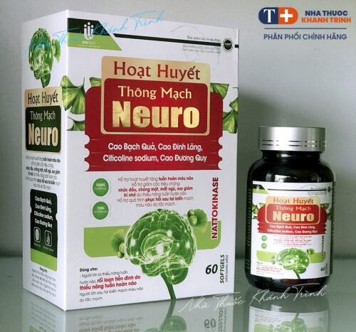 Hoạt huyết Tiền đình – Hoạt huyết thông mạch Neuro – Lọ 60 viên - Hình ảnh 2