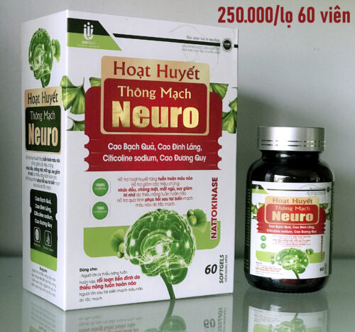 Hoạt huyết Tiền đình – Hoạt huyết thông mạch Neuro – Lọ 60 viên - Hình ảnh 2