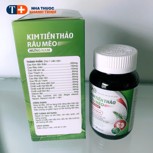 Kim tiền thảo râu mèo - giảm và ngừa sỏi tiết niệu, tăng đào thải sỏi - Lọ 30 viên - Hình ảnh 3