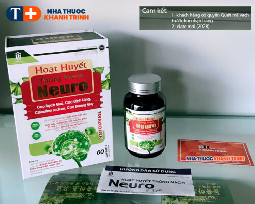 Hoạt huyết Tiền đình – Hoạt huyết thông mạch Neuro – Lọ 60 viên - Hình ảnh 5